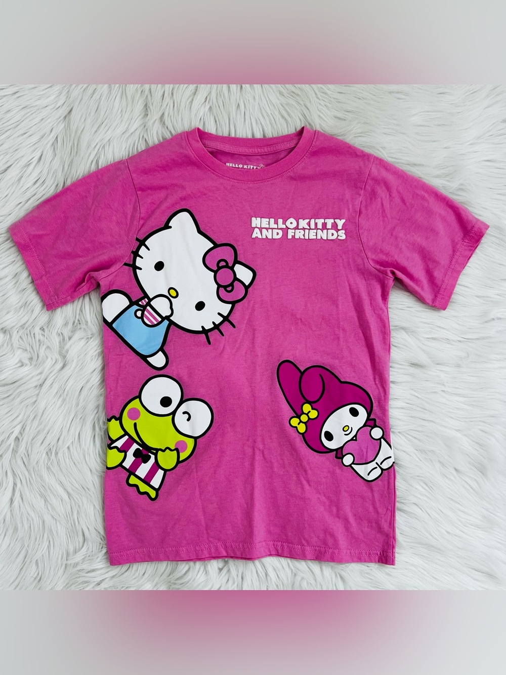 Sanrio Hello Kitty And Friends Hybrid Apparel Vibrant Pink T-Shirt Sz XL